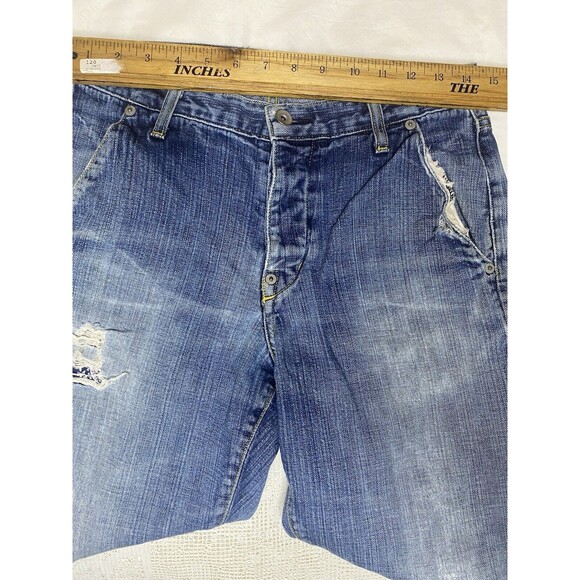 PAPER DENIM & CLOTH Jeans Button Fly Bootcut Distressed High Waist USA Womens 30 - Picture 5 of 11